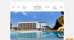 Desktop Screenshot of hotelstudnicka.sk
